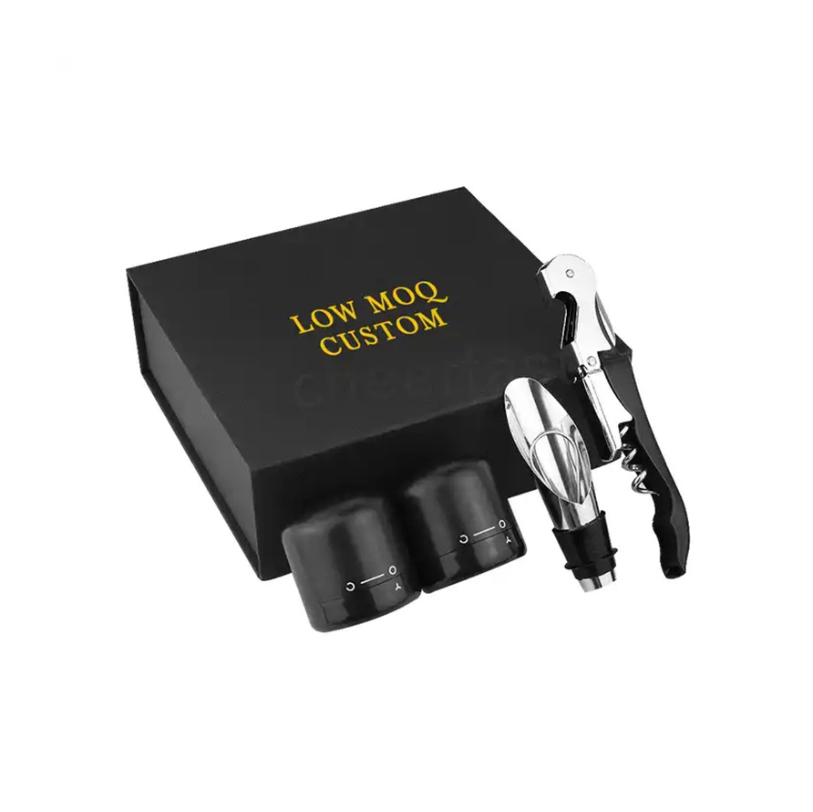 Wine Opener With Wine Stopper Pourer Gift SetWine Accessories Gift Set